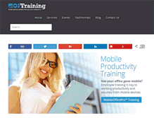 Tablet Screenshot of mostraining.com